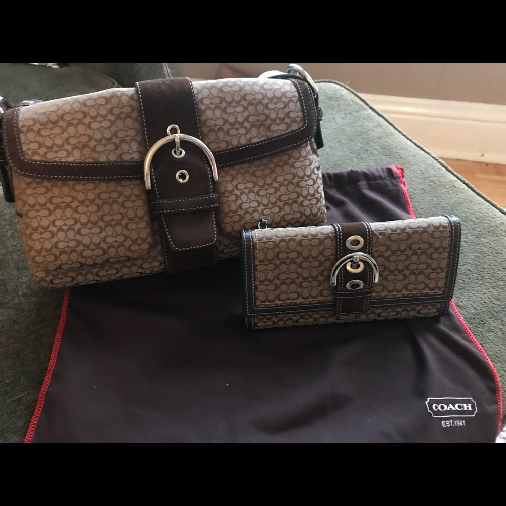 Coach handbag and wallet